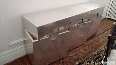 MaxSold Auction: This online auction features stealing silver, silver plate, Wedgwood, Royal Doulton, furniture such as three seat sofa, wood table with inlay, wood dresser, art deco leather chairs and outdoor tables, shelving units, wall art, home decor, area rugs, Sears refrigerator, kitchenware, glassware, power tools, Napoleon BBQ and much more!