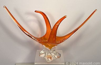 MaxSold Auction: This online auction features vintage Kosta Boda, Murano art glass, West German pottery, vintage Pyrex, Belmondo Becker candle holder, Gatusso Bambino coin bank, fireplace tool set, heavy brass coasters, egg cups, Harley Davidson model, Match Chagall lithograph and other wall art, vintage Asian pottery, vintage Creidlitz porcelain teacup, vintage Mikasa, matching ceramic planters, NHL hockey cards, Art Deco sterling silver candleholder, vintage Japanese porcelain, Christmas decor, MCM George Nelson style clock, vintage Rolodex, vintage brass planter, vintage Dorothy Hafner pitcher vase, vintage Cesca style Marcel Breuer chairs, vintage MCM teak floor lamp and much more!