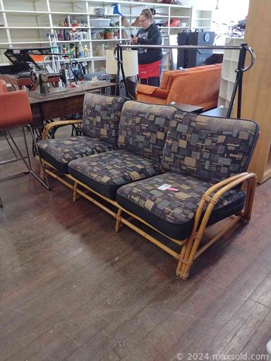 MaxSold Auction: This online auction features furniture such as a vintage MCM velveteen sofa, end tables, desktop, queen bedframe, vintage tables, media stand, bookshelves, sideboard, armoire, chair, bar stools, office chair, cabinet, dinette set, mahogany dresser, wardrobes and more, lamps, wall decor, Franklin Mint collector's plates, books, John Deere kitchenware, toys, whiskey barrel, religious decor, costume jewelry, music player, lighting fixtures, exhibit cases, home health aids, craft supplies, kitchenware, small kitchen appliances, metal art, electronics and much more!