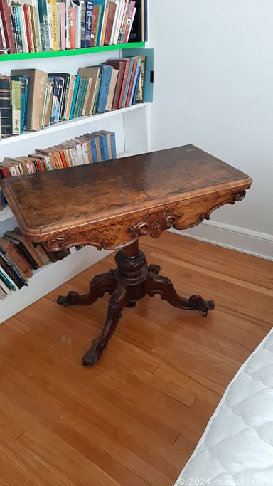 MaxSold Auction: This online auction features silver plate, 49” Roku TV, home decor, signed wall art, furniture such as vintage table, queen-size bed, vintage secretary, sofa, dressers, and vintage rocking chair, costume jewelry, books, CharBroil BBQ, patio table with umbrella, yard tools and much more!