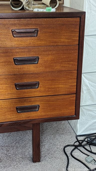 MaxSold Auction: This online auction includes furniture such as an MCM teak record holder, dining table, chairs, desk, dresser, sofa, tables, bookshelves, tool chest, cabinets, shelving units, filing cabinets and others, kitchenware, small kitchen appliances, Blue Willow and other china, linens, carvings and other decor, wall art, books, vinyl records, CDs, toys, board games, accessories, jewelry, office supplies, TV, Sony turntable and other electronics, sewing machines, tools, hardware, Toro snowblower, Ryobi lawn mower, yard tools, plants, ladders and many more!