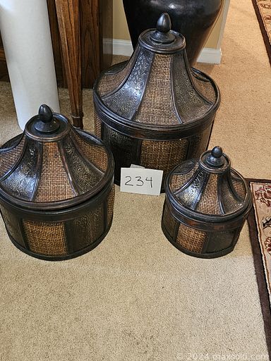 MaxSold Auction: This online auction features ping pong table, figurines, vintage blue & white porcelain, Moroccan tea set, generator, BBQ grill, patio furniture, yard tools, power & hand tools, power washer, trolling motor, TV, area rug & runner, art glass, wood figurines, games, upright piano, Asian inspired cabinet, accent rugs, sleigh bed, stereo system, and much more!!