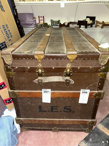 MaxSold Auction: This online auction includes furniture such as bookcases, vintage vanity, MCM cabinet, shelving units, chairs, dining table, end tables, dressers, tea table, antique wood rocker, queen bedframe, desk, trunks and others, miniatures, vintage dolls, stuffed animals and other toys, puzzles and board games, books, wall art, clothing, shoes, accessories, vintage lamps, mirror, figurines and other decor, DeLuxe sewing machine, fabric, cameras, electronics, air conditioner, kitchenware, small kitchen appliances, china, cleaning tools and supplies, garden tools and supplies, shop vac, BBQ grill, rope swing, wheelbarrow and many more!