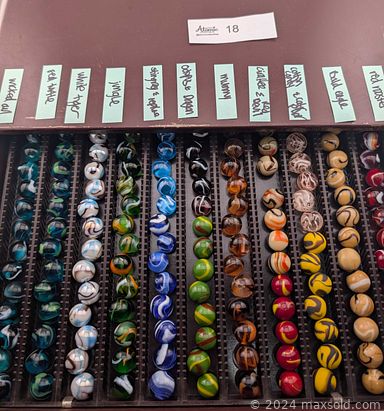 MaxSold Auction: This online auction features Pokémon cards, sports trading cards, vintage marbles, antique books, coins, banknotes, vinyl records, pop culture figures, games, Star Wars collectibles, marbles, CDs, art glass, Blue Mountain pottery, silver & costume jewelry, watches, video game console, stamps, collectible diecast, comics, DVDs, Disney collectibles, and more!