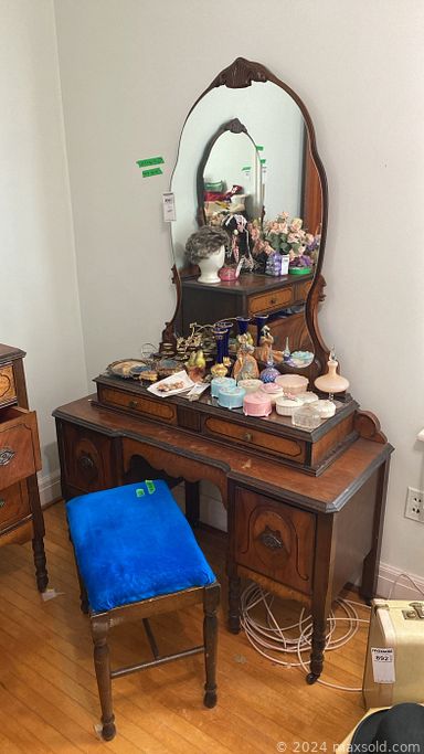 MaxSold Auction: This online auction features stair lift, collectible teapots, teacup/saucer sets, decorative plates, office supplies, art pottery, stereo system, Mid-Century wardrobe, retro dinette set, small kitchen appliances, vintage cameras, antique dresser, vintage vanity, trinket box collection, vintage hat collection, women’s clothing, Art Deco vanity, sewing machine, costume jewelry, vintage Hoosier-style cabinet, bike, and more!