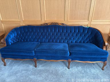 MaxSold Auction: This online auction features vintage Victorian style sofas & chair, lawnmowers, vintage clarinet, oak desk, small kitchen appliances, crafting supplies, computer gear, TV, yard tools, pressure washer,  power & hand tools, and much more!!!