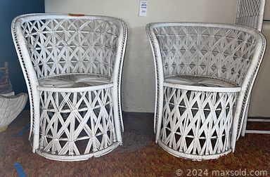 MaxSold Auction: This online auction includes furniture such as vintage club chairs, Dante chairs, velour sofa, side table, dining table set, Adrian Pearsall coffee table, console table, MCM chair, bookcase and others, kitchenware, small kitchen appliances, wicker decor, jewelry, wall art, Asian decor, glass servingware, lamps, vinyl records, rattan room divider, frames, seasonal decor, vintage harlequins and much more!