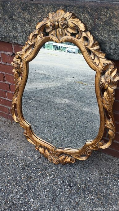 MaxSold Auction: This online auction includes 20th century art, antique sewing stand, mid century highboy dresser, vintage vanity chest, fine china, glassware, artisan pottery, vintage lamps, and more!