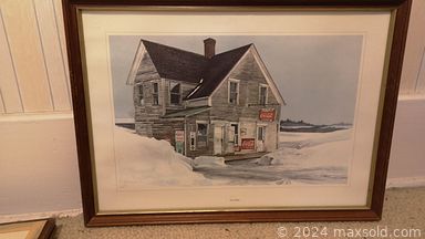 MaxSold Auction: This online auction features an armoire, vintage dresser, secretary desk, console table, cedar chest, Chinaware, sewing supplies, MCM lamp, oil paintings, air conditioner, Christmas & Halloween decor, yard tools and much more!