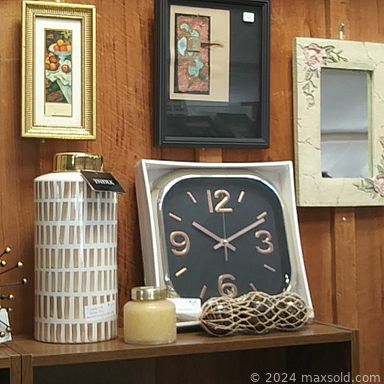 MaxSold Auction: This online auction features Signed wood frame ocean ship oil canvas, Religious Art Paintings, Floral Mirrors, clock, Porcelain jar vases, Necklaces, cube projector, beads and charms, Jewelry stand holders for bracelets, miniature Pewter vases, and CD and DVD holder. Also includes porter cable router, Hoover vacuum, bar light fixtures, miscellaneous tools and hammer, polishing and finishing pads, torque wrench, hand saw and sickle. Includes presto nails, leather tool belt, engraved wood signs, silverware, Barbie dolls and accessories, pillows, picture frames and craft paint. Also includes cutting torches skills saw power, car jumper cables, wicker basket, round white table, collectibles art, figurines, dollies, wood bookcase and much more!