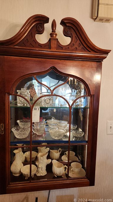 MaxSold Auction: This online auction includes furniture such as an entertainment unit, side table, dresser, shelving units, dining table, chairs, china hutch, loveseat and others, wall art, kitchenware, small kitchen appliances, lamps, vintage radio, Royal Hostess dinnerware, Rogers silverplated spoons, cleaning supplies, seasonal decor, sewing box, exerciser, vintage clothing, books, posters, hardware, cat tree, Razor buggy rider, Avigo bicycle, sconces, rug and much more!