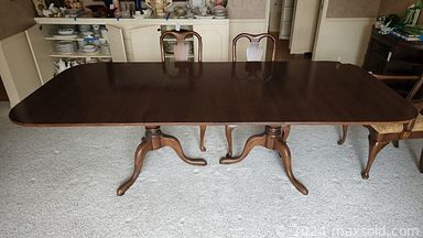 MaxSold Auction: This online auction features furniture such as a maple dresser, vintage twin bedframes, bookcases, wooden bookcase, armchair, antique trunks, recliner, vintage cabinets, desk, Ethan Allen sofa and more,costume jewelry, pillows, linens, wall decor, sewing supplies, Singer sewing machines, puzzles and toys, baskets, clothing, luggage, office supplies, seasonal decor, vintage textiles, glassware, slide projector, books, tools, ladders, home health aids, planters, camping, glassware, oil lamps, accessories, travel souvenirs, china, kitchenware, small kitchen appliances, Pyrex and much more!