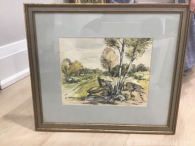 MaxSold Auction: This online auction features furniture such as wood dressers, nesting tables, electric recliner, cabinets, and loveseat, lamps, framed artwork, small kitchen appliances, French doors and much more!