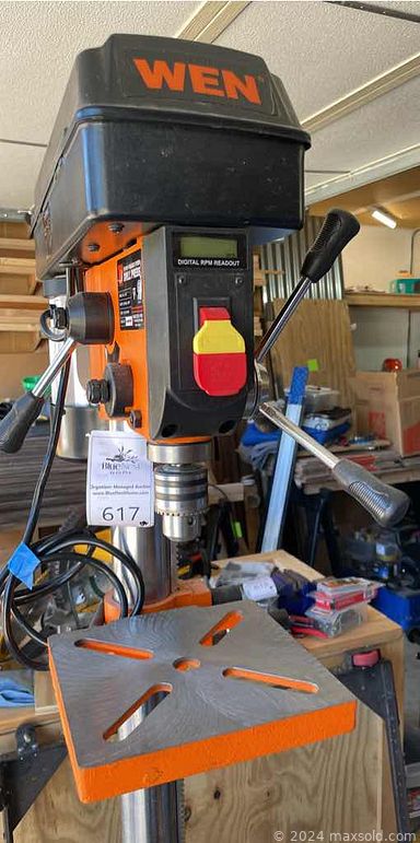 MaxSold Auction: This online auction features a Troy Bilt generator, tools such as a Wen band saw, Ryobi drill, Dremel tools, Kobalt routing tools, planer, electric wood chipper, Wen sander, bench jointer, Kreg table and track saw and more, Husqvarna lawnmower, yard tools, wood, rolling cart, exercise equipment such as Bowflex workout bench, dumbbells, Bowflex elliptical and more, small kitchen appliances, tactical sled, Econo heater, Oculus VR, EZ robot, electronics, Creality 3d printer, CNC engraver, storage units, cube storage and much more!