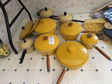 MaxSold Auction: This online auction features furniture such as a Deilcraft china cabinet, desk, filing cabinets, Deilcraft chairs, dresser, wood trunk, swivel armchair, display cabinet, cart and others, kitchenware, small kitchen appliances, planters, garden decor, Paragon, Aynsley and other china, home health aids, linens, seasonal decor, office supplies, cleaning supplies, Dyson vacuum, yard tools, golf items, clothing, accessories, rugs, wall art, books, vinyl records and much more!