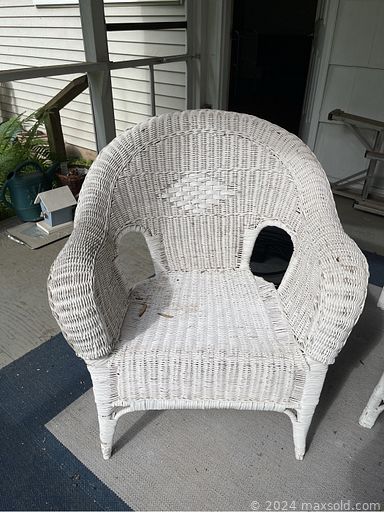 MaxSold Auction: This online auction features area rugs, coins, novelty teapots, art glass, art pottery, office supplies, soapstone figures, home health aids, games, bunk beds, Sentry safes, pet products, cedar closet, wicker furniture, ladders, garden pots, power tools, yard tools, snow thrower, and much, much, more!!!