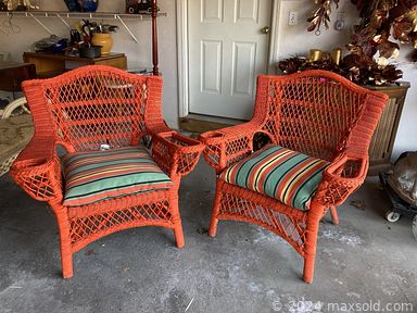 MaxSold Auction: This online auction includes furniture such as a wicker patio set, bistro set, display cabinet, vintage desk, file cabinet, dining table, chairs, bedframes, dresser, coffee table, recliner, dry bar, dining chairs and others, crystal barware, kitchenware, small kitchen appliances, silverplate, Waterford, mirror, wall art, candles, lamps and shades, clocks, jewelry, accessories, bags, planters, ceramics, office supplies, rugs, cleaning supplies, George Foreman grill, Beatrix Potter books, toys, Christmas and other seasonal decor, dehumidifier, exercise equipment and many more!