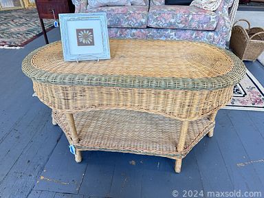 MaxSold Auction: This online auction features original watercolors, mantel clocks, area rugs,  antique leather table, bookcases, farmhouse baskets, display cabinets, cranberry glass, antique wedding dress, art glass, children\'s table & chairs, mirrors, art pottery, Chinese wedding basket, perfume bottle, Longaberger basket, ginger jar, puzzles, Nadair pottery, scarf collection, S&P shakers, Avon chess pieces & figural bottles, collector plates, and more! \n