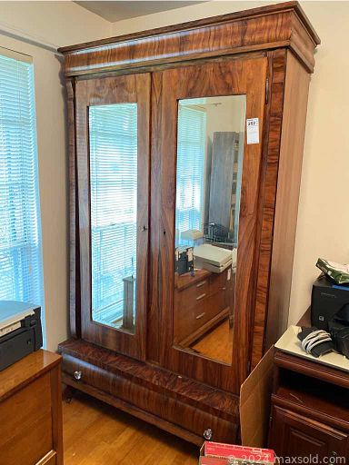 MaxSold Auction: This online auction features furniture such as a wicker vanity set, chairs, dressers, bookcase, shelving units, dining table, Dixie hutch and more, yard tools, hardware, cleaning supplies, kitchenware, small kitchen appliances, vintage toys, Franciscan dishware, linens, books, lamps, Sony TV, piano, step stools, electronics, decor, typewriter, office supplies, trinket boxes, jewelry, Kenmore freezer, baskets, figurines, bath items, BBQ grill, vintage camera and much more!