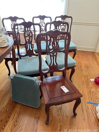 MaxSold Auction: This online auction includes furniture such as chairs, Asian chests, storage cabinets, shelving units, dressers, bedframes, dining table, Asian cabinet and others, Cub Cadet riding mower, cleaning supplies, tools, hardware, sterling silverware, china, kitchenware, small kitchen appliances, Uranium glass, wall art, books, vintage toys, linens, electronics, Asian decor, jewelry, shoes, accessories, clothing and many more!