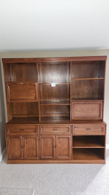 MaxSold Auction: This online auction includes office supplies, serveware, crystal ware, framed wall art, furniture such as wooden dining table, dining room chairs, love seat, dresser, and wooden cabinet, kitchenware, home decor, books, DVDs, hand tools, electronics and more!