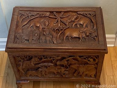 MaxSold Auction: This online auction includes a Yixing Zisha and other Asian tea sets, pewter canisters, carved elephants, Premiere, Shinepukur and other china, pottery, vintage Crystal D’Arc and other crystalware, stoneware, cookbooks, photography book, vintage ashtray, artworks, Powerdata carrying case, cuckoo clocks, Domestic sewing machine, artworks, Tiffany style ceiling lights, MCM servingware, spinning wheel, wood chests, Akai reel to reel tape deck and more!