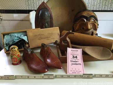 MaxSold Auction: This online auction features Bohemian glass, cameo brooches, ceramic animals, decorative plates, perfume bottles, jadeite, costume jewelry, Beatrix Potter collection, art glass, watches, vintage copper, eyeglasses, depression glass, Lladro figurines, doll furniture, vintage bedroom furniture, accent lamps and much more!