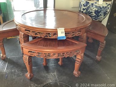 MaxSold Auction: This online auction features room dividers, art & crafting supplies, designer clothing & shoes, jewelry, perfume bottles, loose gemstones, jewelry-making supplies, Asian-style furniture, office supplies, stereo components, art books, watches, stamps, wheelchair, small kitchen appliances, hand tools, bar stools, steel safe, TV, jewelry armoire, new beauty products, wood statue, craft stamps, fishing gear, mini-fridges, plant pots, patio furniture, and much, much, more!!!