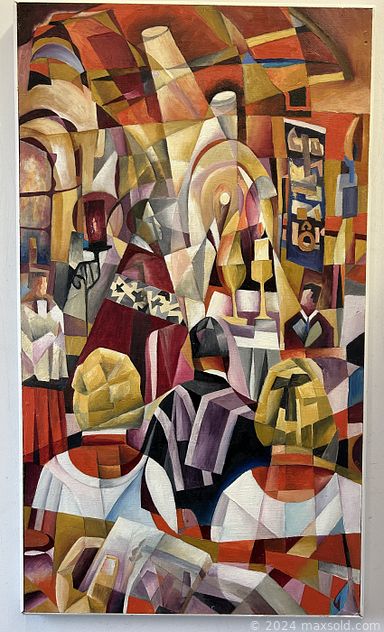 MaxSold Auction: This online auction features bronze statues, vintage microscope, stained glass panel, Jessie Willcox Smith art, \"Marx\" playset, stylized bongo drums, art pottery, Hoselton sculpture, Roseville pottery, Lladro sculpture, Lily table lamp, Vaseline glass, cloisonne vases, art books, and more!