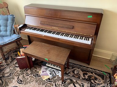 MaxSold Auction: This online auction includes furniture such as a coffee table, outdoor chairs, pine cabinet, dresser, hall table, sofa, antique chair, desk, dining table, bookcases, shelving units, antique sideboard and others, kitchenware, small kitchen appliances, crystalware, Wedgwood, Royal Doulton, Limoges and other china, Wallace sterling cutlery, Belleek and other decor, pottery, craft supplies, home health aids, electronics, wall art, jewelry, yard tools, hand tools and hardware, ladder, piano and many more!