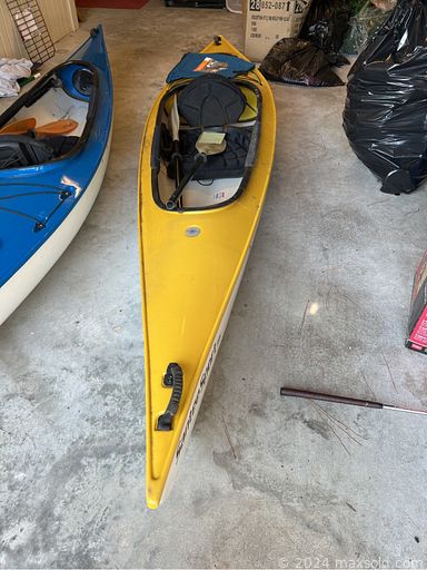 MaxSold Auction: This online auction features Hurricane Kayak, gold jewelry, sterling silver jewelry,  mirrors, dining table and chairs, Lenox dinnerware, Bunk bed, curio cabinet, Ethan Allen furniture, children\'s furniture, lamps, patio, Weber grill, hutch, upright piano, sectional sofa, armchairs, nesting tables, plants, artwork, Muffy Vander bear, serigraph, lanterns, marbles, art glass, porcelain items, books, couch, exercise equipment, bedding, ottoman, stoneware, cookware, dishes, flatware, Waterford crystal, TV, Bushnell telescope, bookcase, Oil paintings, Christmas decor, refrigerator, sewing machine, bike, Black & Decker saw, Craftsman tool, assorted tools, garden tools, power tools, stemware, linens, candlesticks, games and much more.