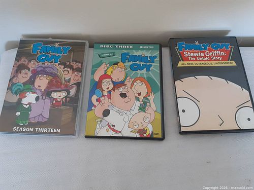 3 VIDEOS FAMILY GUY SEASON THREE, THIRTEEN and Stewie UNTOLD STORY (1 of 2)