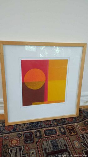 抽象画　絵画　IKEA  MADE IN CANADA VÄXBO art card, abstracts, 5x7