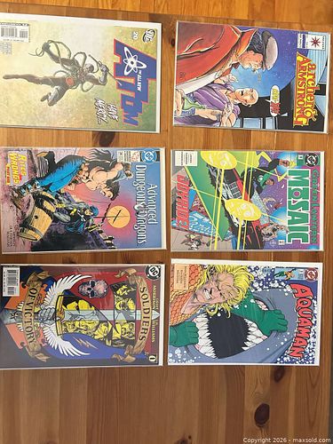 6 Comic Books from 1990s — DC, Valiant & Other Publishers (1 of 4)