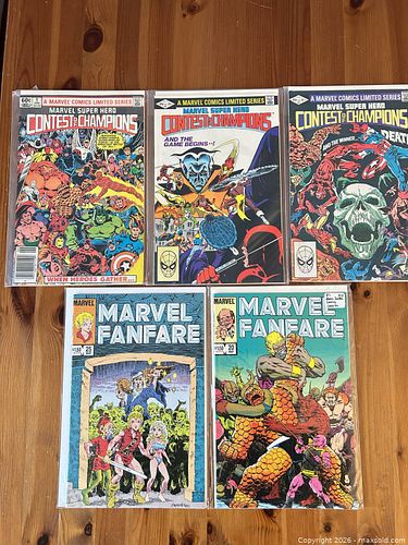 Marvel Comic Lot: Contest of Champions & Marvel Fanfare (5 Issues) (1 of 5)
