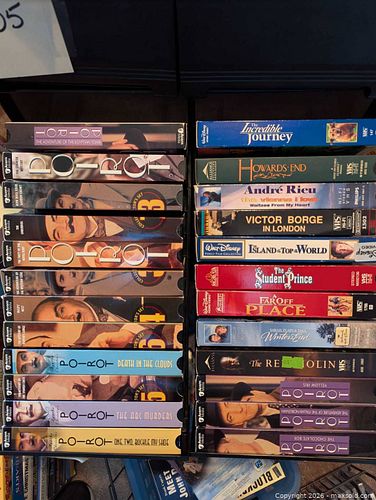 Lot of 24 Full-Size VHS Tapes — Classic Films & TV Titles (1 of 3)