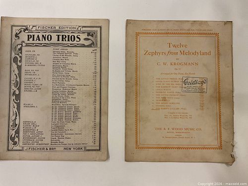 Sheet Music Books - Two Piano Scores (1 of 2)