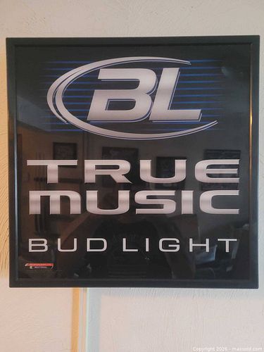 Bud Light True Blue Bar Light (1 of 3)