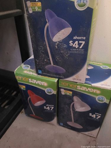 Lot of 3 Energy Efficient Desk Lamps  (1 of 1)