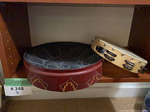 (2pcs) Percussion Instruments: Steel Tongue Drum & GP Tambourine (1 of 17)