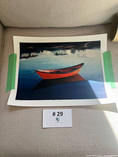 Signed & Numbered Print by Otto Young - "Red Dory", 183/500 (1 of 11)