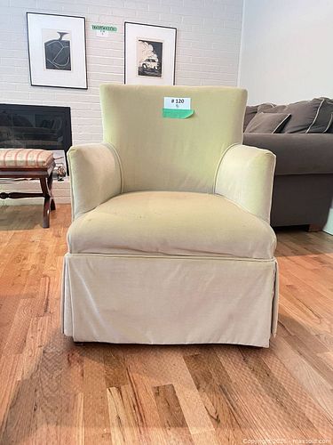 Velour Upholstered Arm Chair (1 of 12)