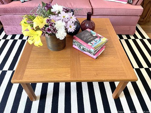 Teak Mid Century Danish Designed Teak Coffee Table Made In Denmark By A.B.J. (1 of 6)