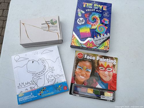 Mixed Crafts & Art Supply Kits — Tie-Dye, Face Paint, Canvas, Kintsugi (1 of 6)