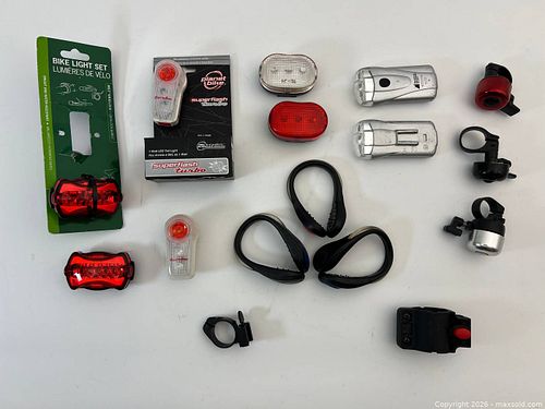 Bike lights and bells lot (1 of 6)