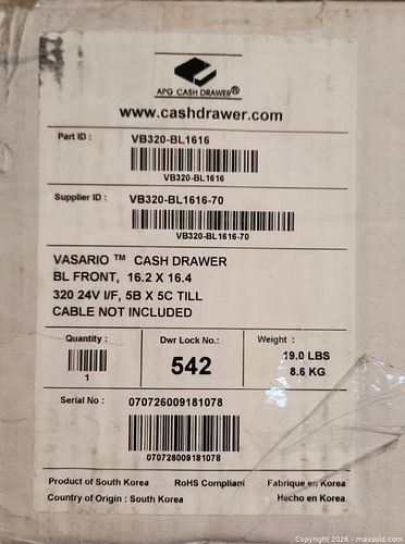 Brand New Cash Drawer W/ Key (1 of 5)