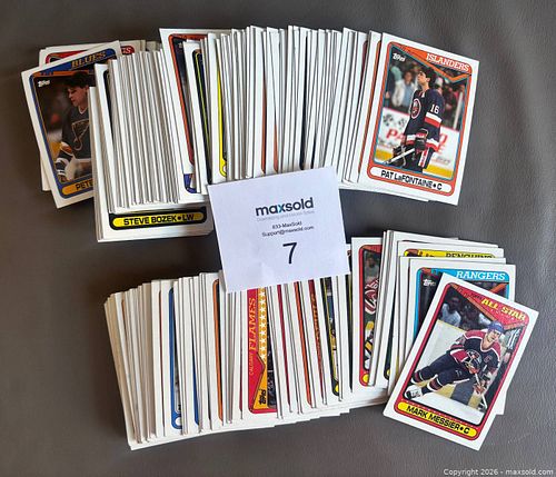 Lot of 200 1990-91 Topps Hockey Cards w / Stars + Rookies  (1 of 3)