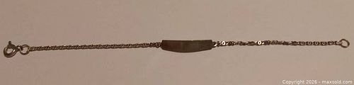 ID / Name Plate Bracelet with Spring Ring Clasp (1 of 4)
