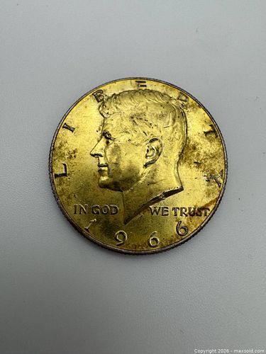 1966 Kennedy Half Dollar Gold Plated (1 of 3)