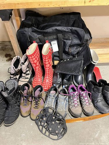 Mixed Lot Women's Footwear with Duffel Bag and Traction Cleats (1 of 12)